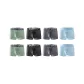 8-Pack (Dark Gray 2+Sky Blue 2+Mint Green 2+Black 2)
