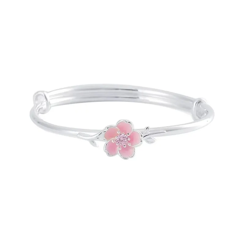 YUOFFICIAL S999 Fine Silver Bangles Women's-0