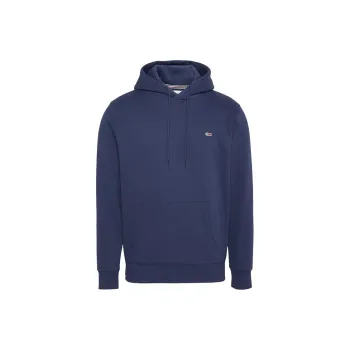 Tommy Hilfiger Fleece Flag Patch Hoody Sweatshirt Men's Marine Blue