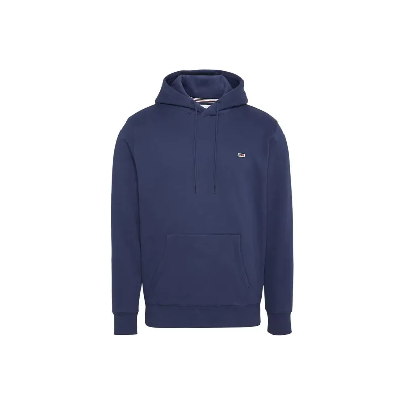 Tommy Hilfiger Fleece Flag Patch Hoody Sweatshirt Men's Marine Blue-0
