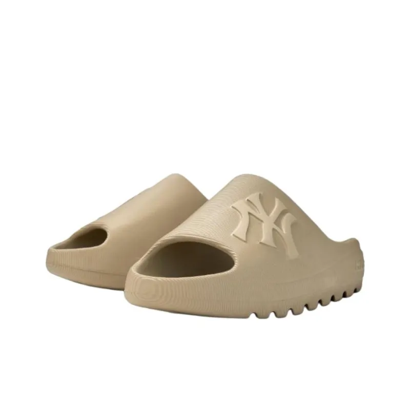 MLB New York Yankees Slip Resistant Abrasion Resistant Slide Slippers Unisex Brown-2