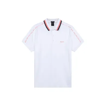 HUGO BOSS Short Sleeved Polo Shirt Men's White