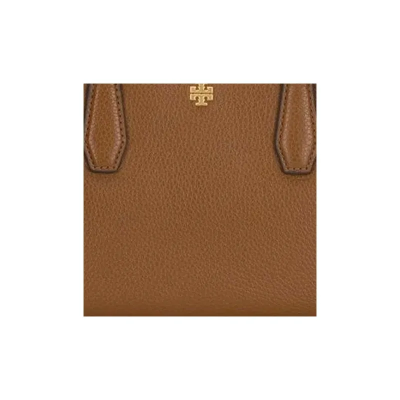 TORY BURCH Blake Leather Shoulder Bag, Crossbody Bag, Handbag Regular Women's Brown-4