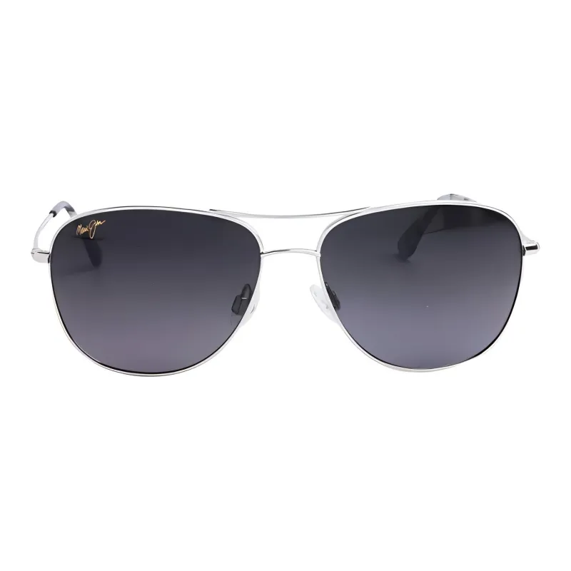 Maui Jim Titanium Aviator Sunglasses Unisex Silver-1