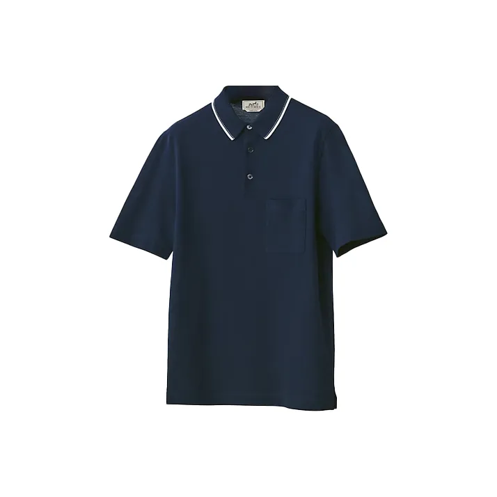 HERMES Polo Shirt Men's Dark Blue-0