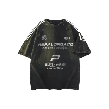PAL ONGACO T Shirt Unisex Washed Black