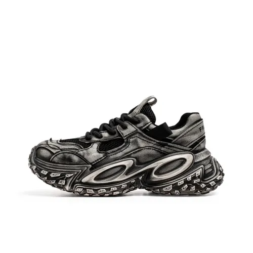 SUPEREDGE Cushioning, Slip Resistant, And Abrasion Resistant Low Top Chunky Sneakers Men's