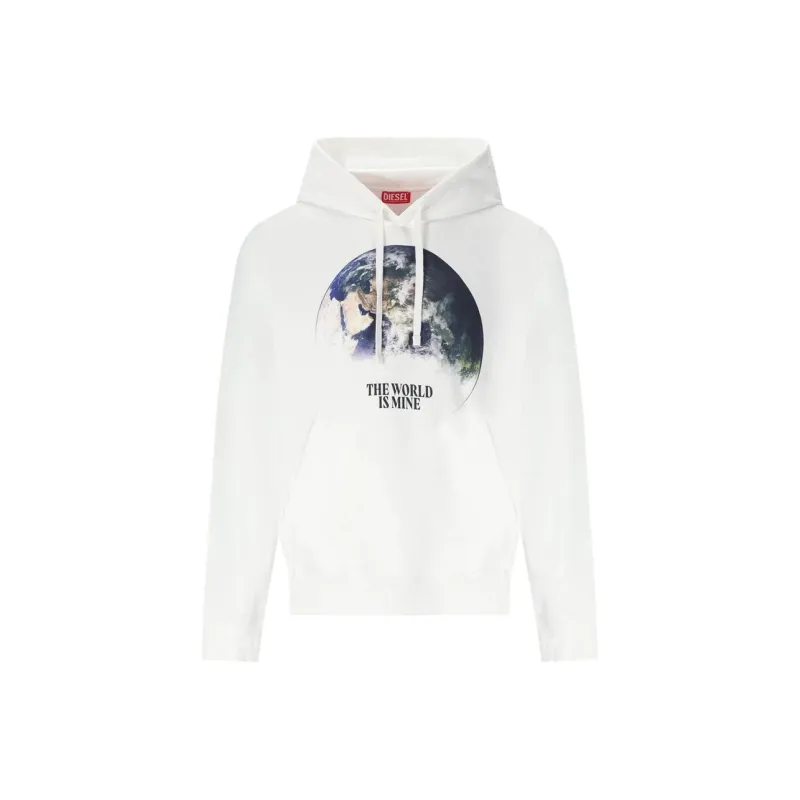 DIESEL Earth Printed Long Sleeved Hoodie-0
