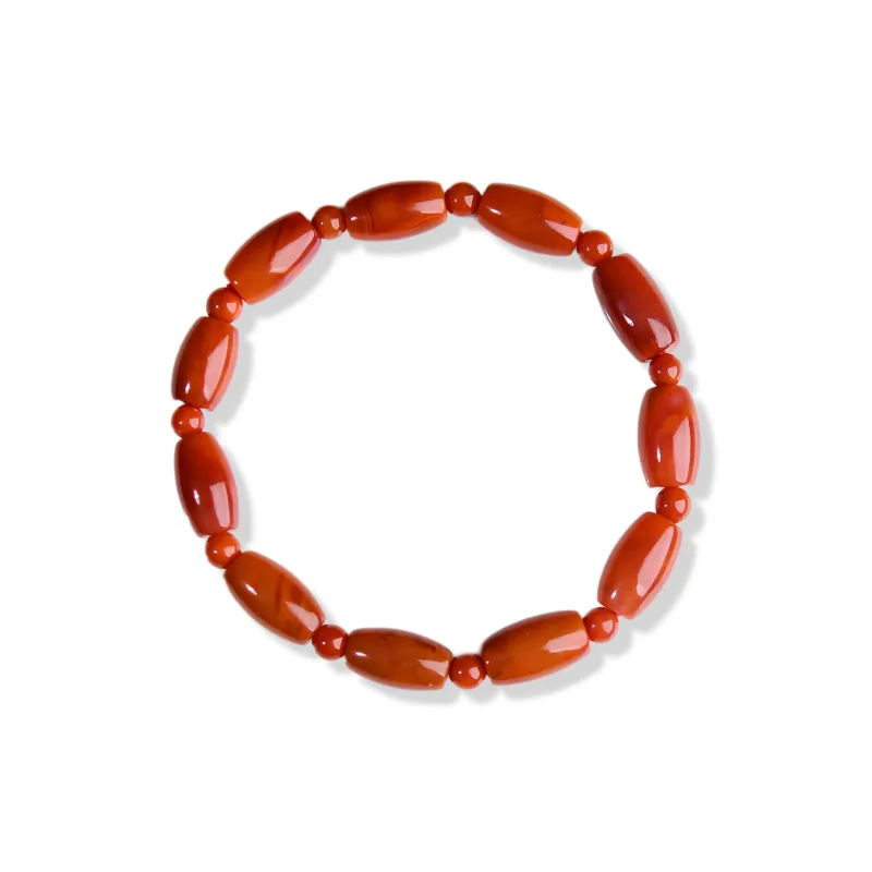 The Call Of The Heart Southern Red Agate Fine Jade Bracelets Unisex-0