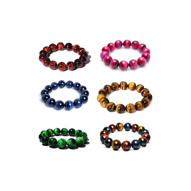 Harf Tiger's Eye Stone Jade Bracelets Unisex-0