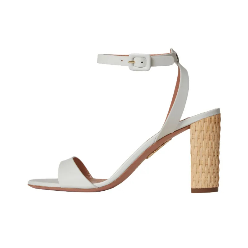 AQUAZZURA Sunseeker Strap Sandals 8.5cm Women's White-0