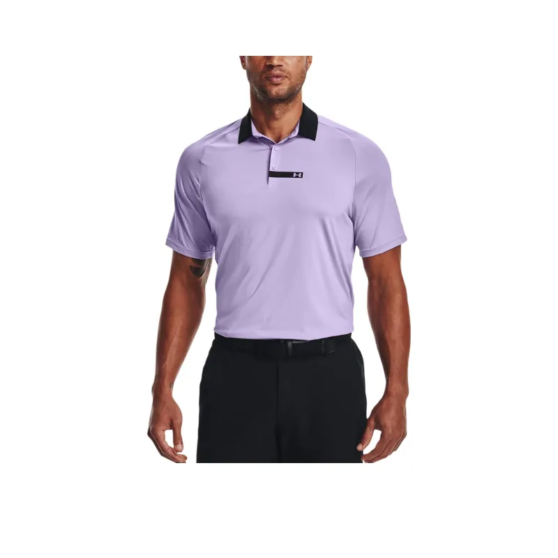 Under Armour Rush Polo Shirts Men Lilac-0