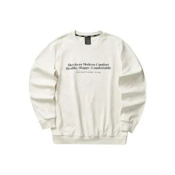 Skechers Diamond Series Sweatshirts Men Tofu White