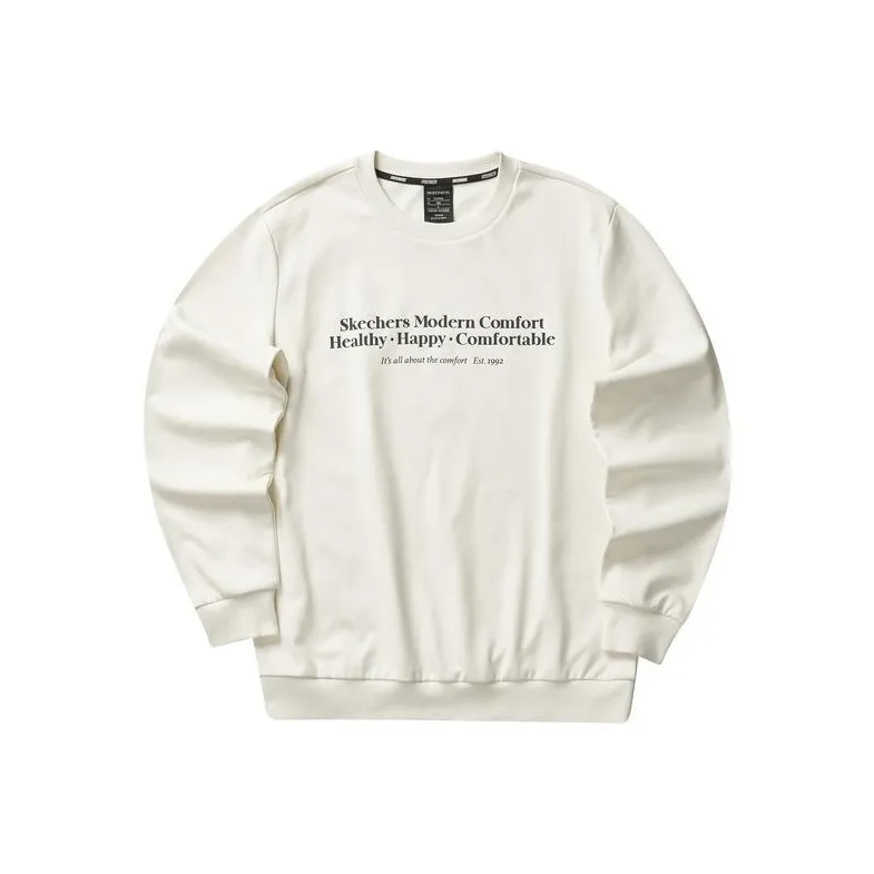 Skechers Diamond Series Sweatshirts Men Tofu White-0