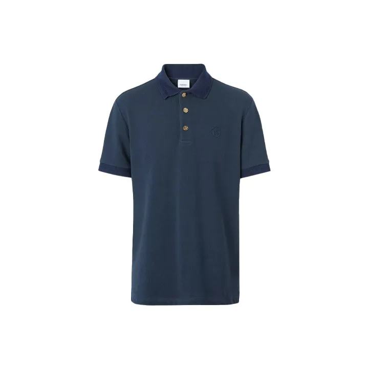 Burberry Polo Shirts Men Navy-0