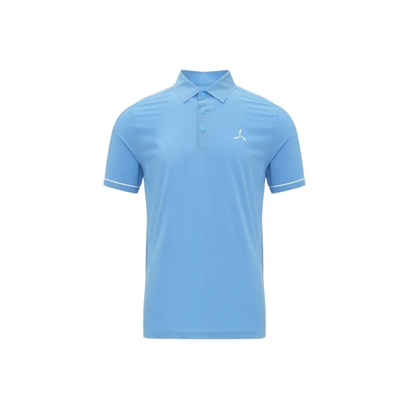 LI NING 1990 Golf Series Polo Shirt Men's Azure Blue-0