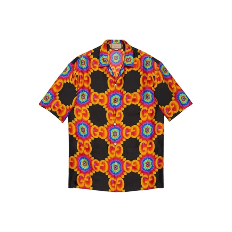 GUCCI Gg Psychedelic Silk Shirt-0
