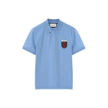 GUCCI Polo Shirt Men's Light Blue
