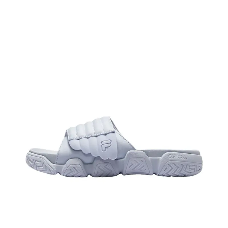 FILA FUSION BARRICADE Slip Resistant Abrasion Resistant Slide Slippers Unisex Gray-0