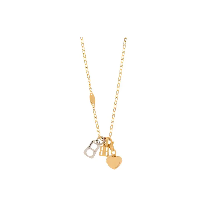 Balenciaga Brass Necklaces Men's Gold-0