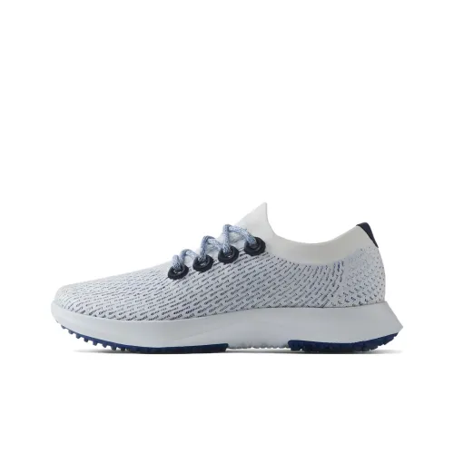 Allbirds Tree Dasher Low Top Running Shoes Men's White Blue