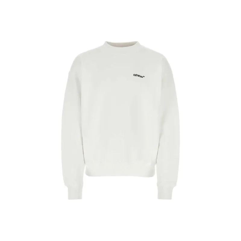 Off- Logo Embroidered Crewneck Sweatshirt-0