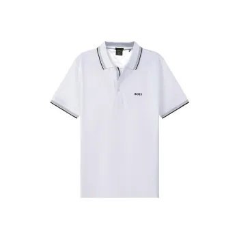 HUGO BOSS Logo Embroidered Short Sleeved Polo Shirt