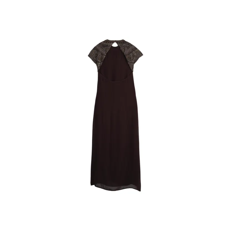 ZARA Short Sleeved Dresses Women's Chocolate-1