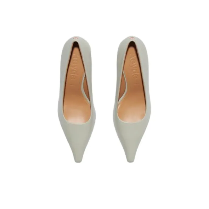 Aeyde Zandra Slim Heel High Heels 7.5 Cm Women's Beige-3