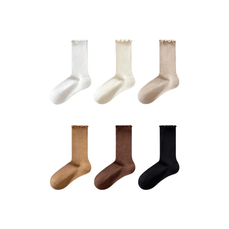 Temooues Mid Calf Socks Women's 4 Pack-10