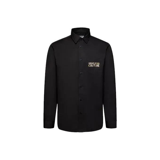 VERSACE JEANS COUTURE Shirts Men Black-0