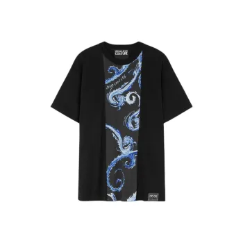 VERSACE JEANS COUTURE Barocco print Cotton T shirt