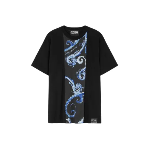 VERSACE JEANS COUTURE Barocco print Cotton T shirt