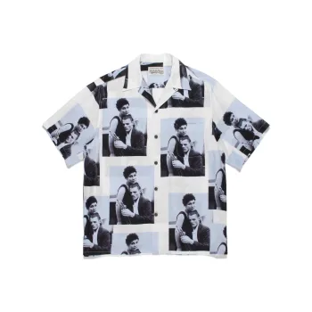 WACKO MARIA WACKO MARIA X Chet Baker Collaboration Series Shirts Men White