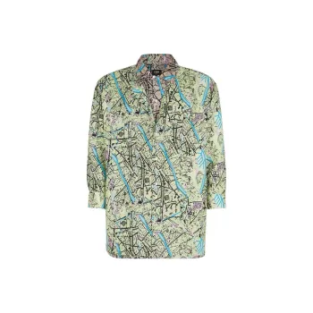 FENDI Shirts Men Green