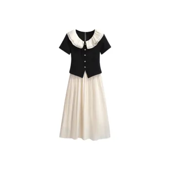 KAISER Two Piece Skirt Sets Women's Black