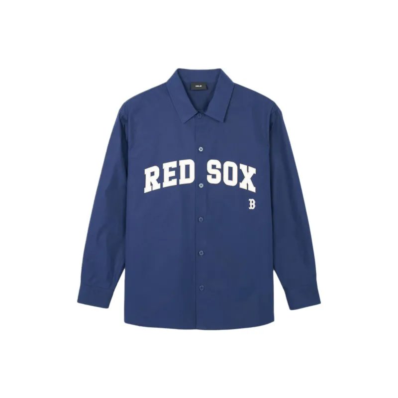MLB SS24 Boston Red Sox Shirt Unisex Navy Blue-0