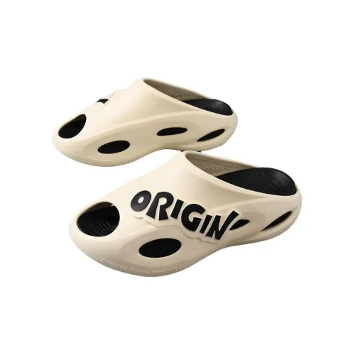 Yamada Hyakuju Slippers White Black, Black, Black Purple, Ecru Orange