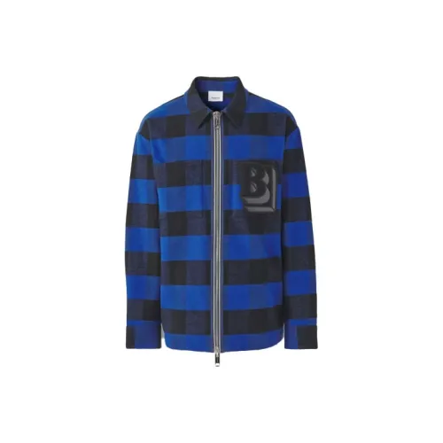 Burberry SS22 Shirt Men's Ocean Blue Color 80501361