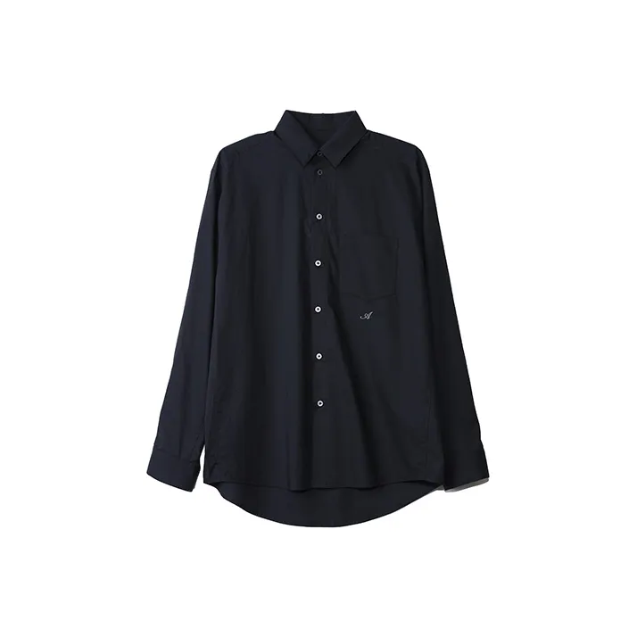 ROARINGWILD Commute Minimalist Style Long Sleeved Shirt Unisex-0