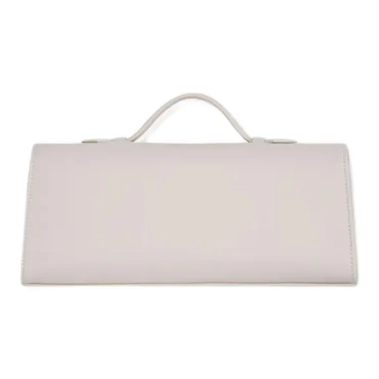 SAVETTE Calfskin Handbag Women's Gray White-1