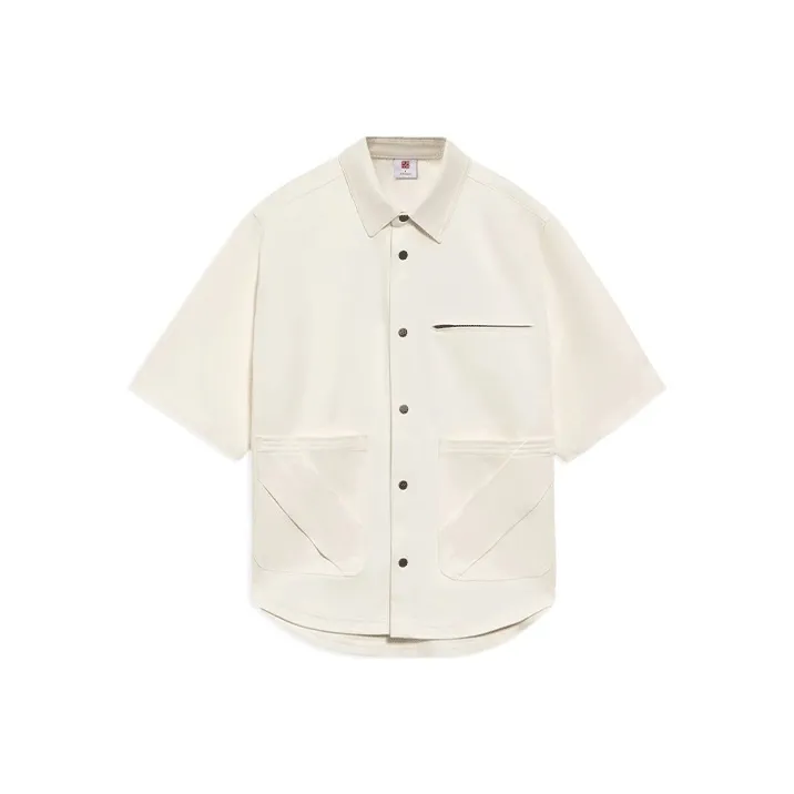 LiNing Shirts Men Beige-0