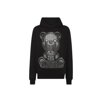 PHILIPP PLEIN Teddy Bear print Cotton Hoodie