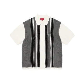 Supreme Stripe Button Up Polo