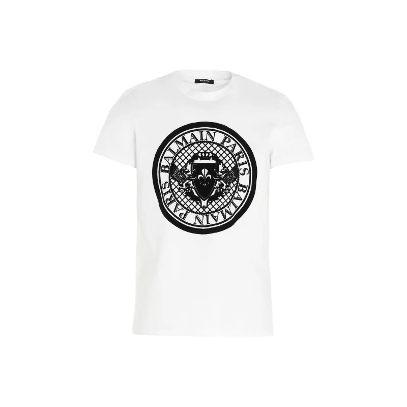 BALMAIN T Shirts Men White-0