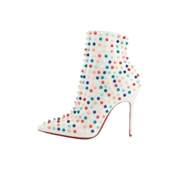 CL LUBOTING Snakilta Ankle Boots 10cm Women's Multicolor