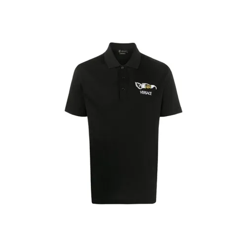 VERSACE Polo Shirts Men Black