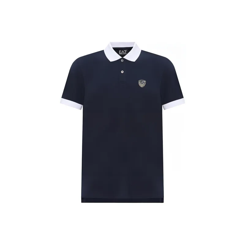 EMPORIO ARMANI Polo Shirts Men Navy Blue-0