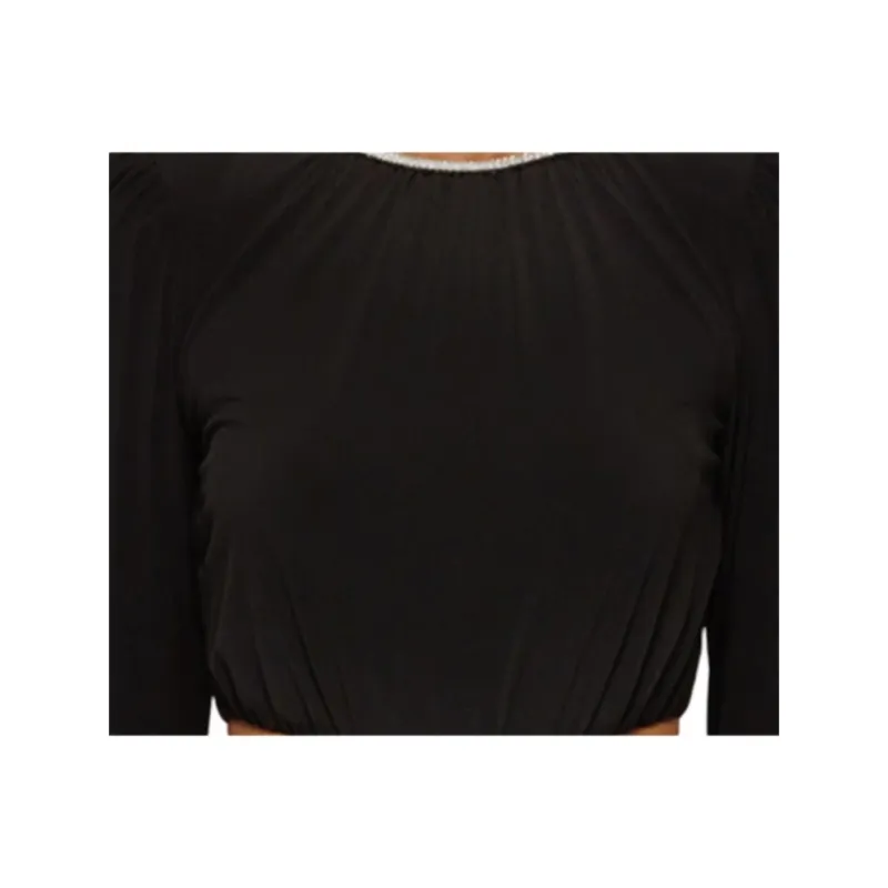 Self portrait Long Sleeved Dresses Women's Classic Black-2
