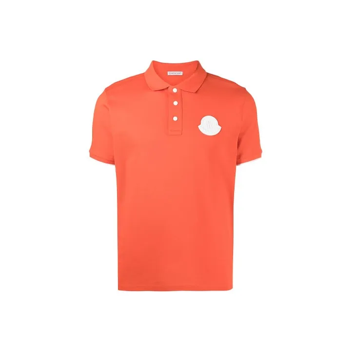 Moncler FW21 Polo Shirts Men Orange-0